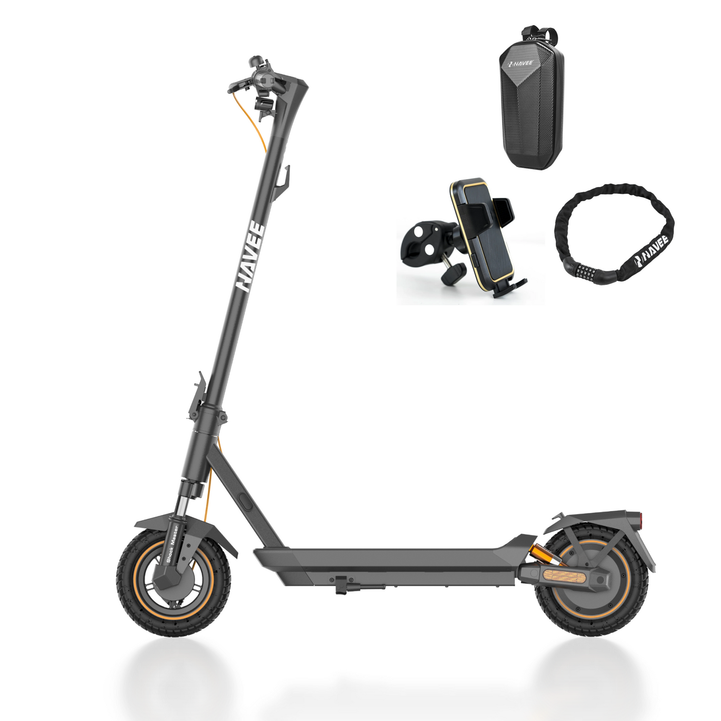 NAVEE GT3 Pro Electric Scooter|Dual Spring Shock Suspension|37.3miles Eco-range|1000W