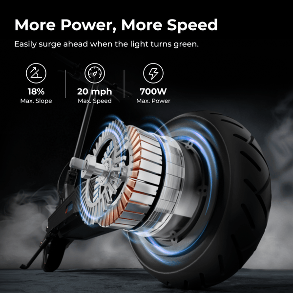 NAVEE GT3 Electric Scooter｜Dual Spring Shock Suspension｜31miles Eco-range｜700W