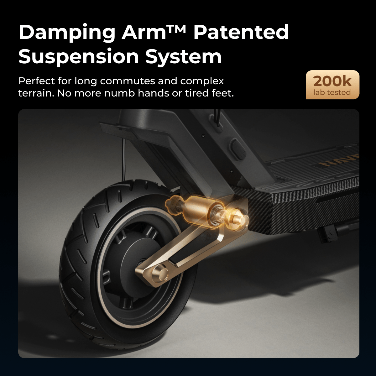 NAVEE ST3 Electric Scooter｜Damping Arm™ Suspension｜37.3miles Eco-range｜1000W